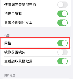 兴义苹果手机维修网点分享iPhone如何开启九宫格构图功能