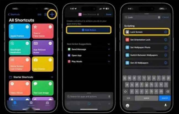 兴义苹果14锁屏维修店分享iPhone14升级iOS16.4后如何创建锁屏快捷方式 