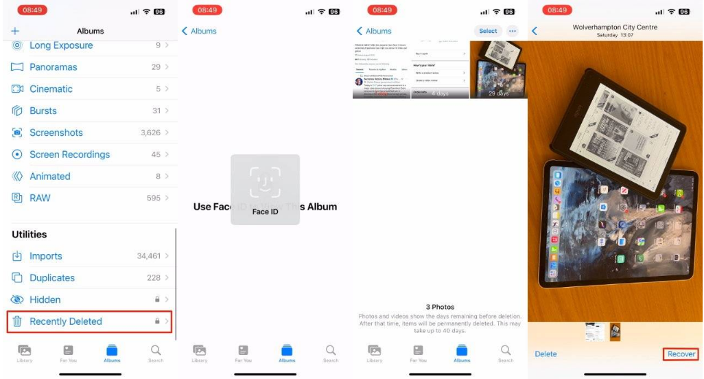 兴义苹果14维修分享 iPhone14 上恢复已删除的照片 