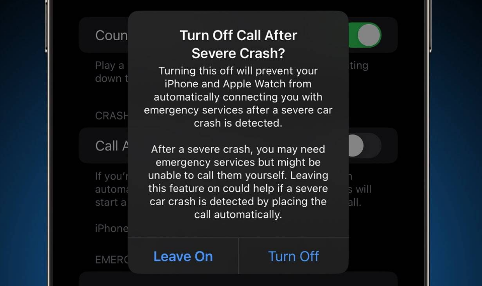 兴义苹果14维修分享 iPhone 14 和 Apple Watch 上关闭崩溃检测 