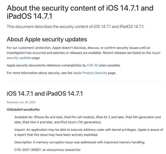 兴义苹果手机维修分享iOS 14.7.1 正式版更新内容及升级方法 